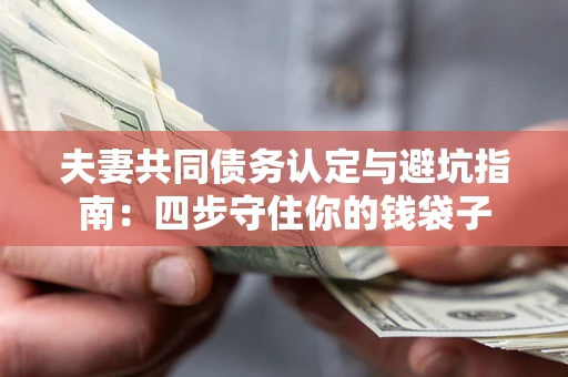 济南夫妻共同债务认定与避坑指南：四步守住你的钱袋子